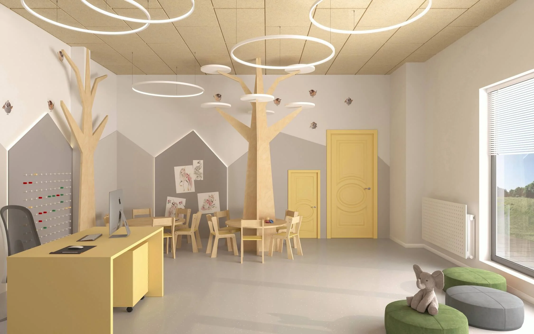 Projektowanie wnętrza klubu malucha 